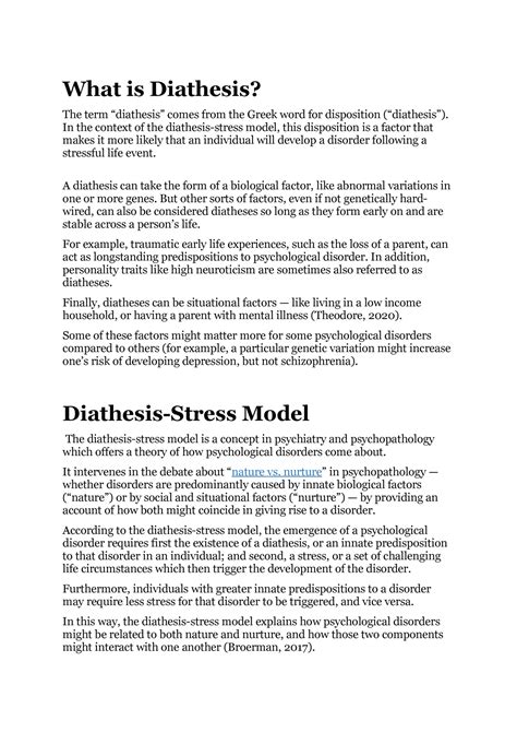 DIATHESIS: THE WORD AND THE CONCEPT IN MEDICAL …