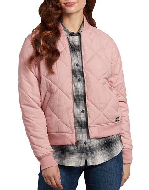 DICFJ800 Dickies Womens Quilted Bomber Jacket