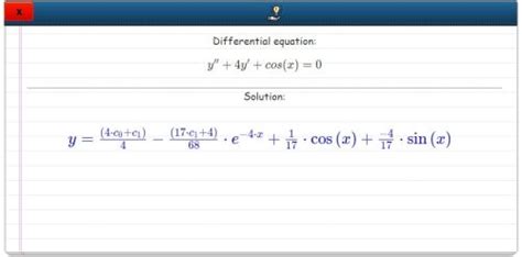 Differential Equation Calculator - wintechmobiles.com