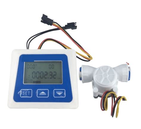 DIGITAL LCD DISPLAY Water Flow Sensor Meter Flowmeter Rotameter