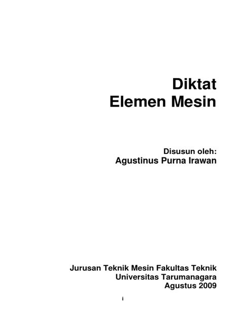 Diktat Elemen Mesin - coolestguyplanet.net