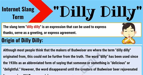 DILLY definition in the Cambridge English Dictionary