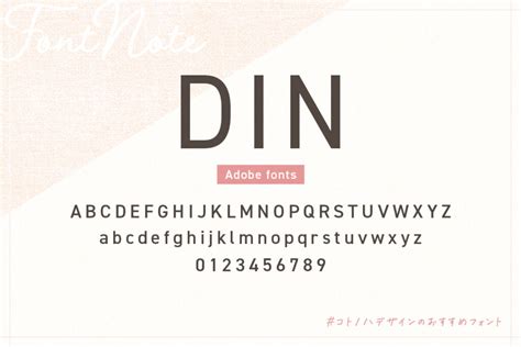 DIN - Adobe Fonts