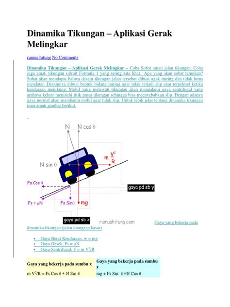 Dinamika Tikungan - Fisika Study Center - wintechmobiles.com