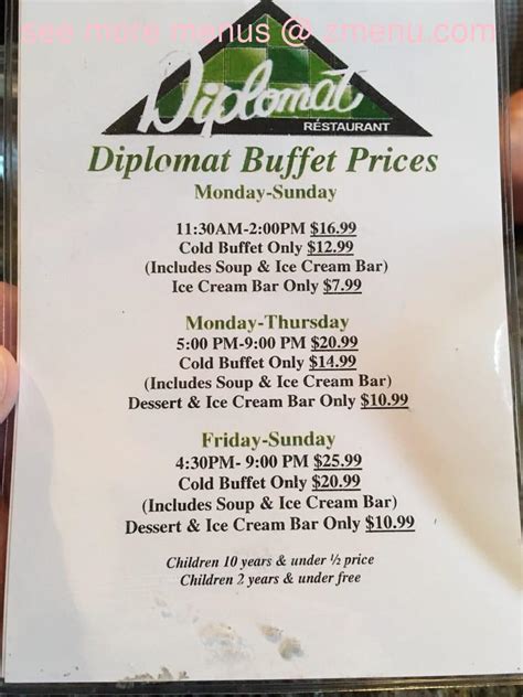 DIPLOMAT RESTAURANT, Fredericton - Menu, Prices ... - Tripadvisor