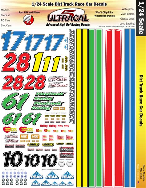 Dirt Track Race Car Decals - muktibox.com