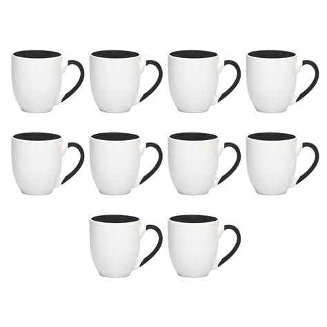 DISCOUNT PROMOS Bistro Coffee Mugs 16 oz. Set of 10, Bulk …