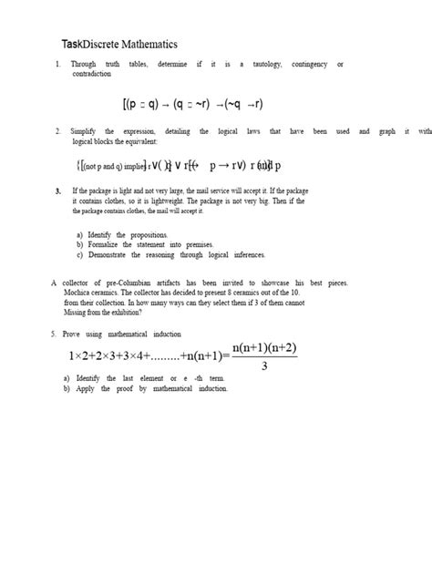 Discrete Mathematics A1 2026: Assignment 1 Guidelines and Tasks - wintechmobiles.com