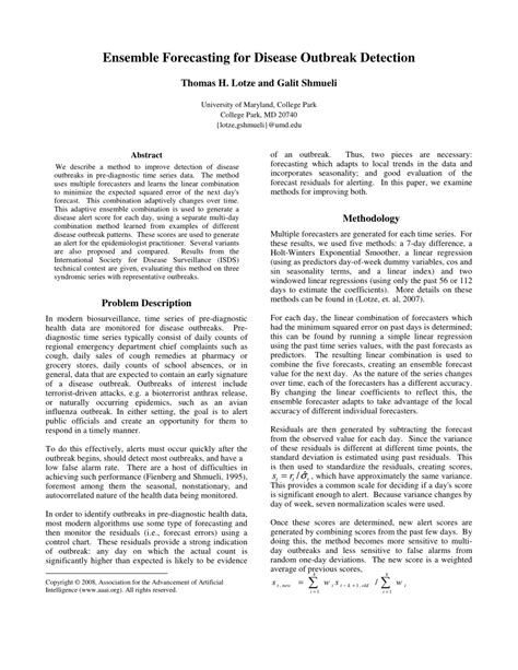 Disease Outbreak Detection and Forecasting: A … - wintechmobiles.com