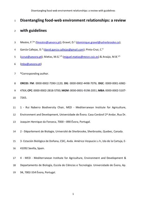 Disentangling food-web environment relationships: A review with ... - muktibox.com