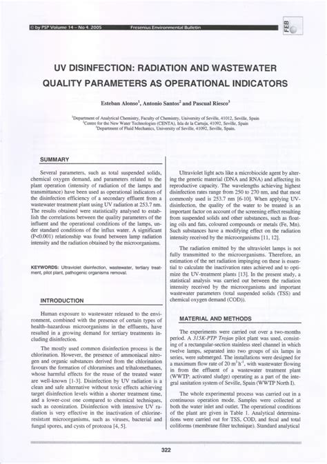 Disinfection by UV Radiation Technical Guidance - DWQR - raincitystudios.com