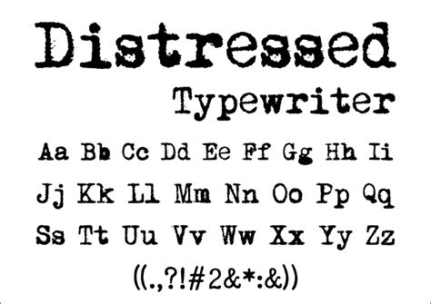 Distressed Typewriter Font - Etsy - muktibox.com
