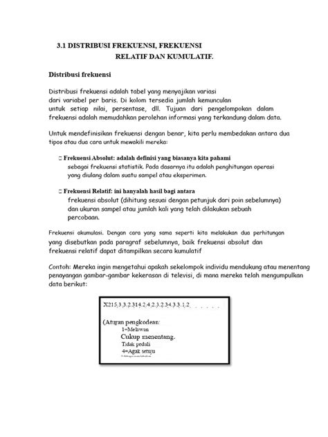 Distribusi Frekuensi dan Kumulatif | PDF - Scribd - wintechmobiles.com