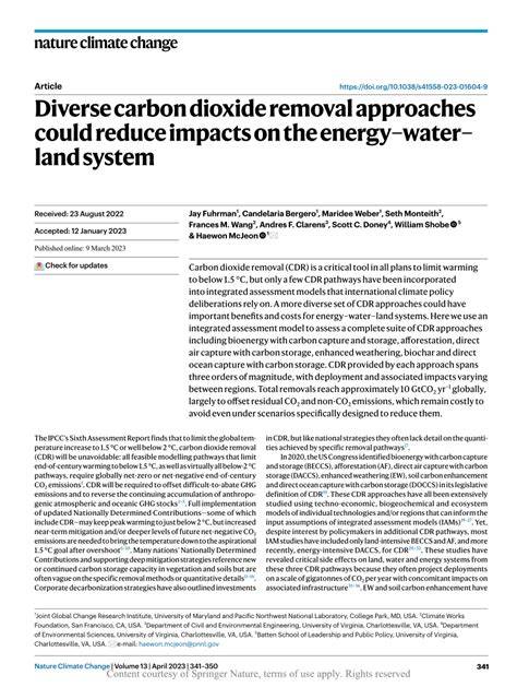Diverse carbon dioxide removal approaches could reduce impacts - raincitystudios.com