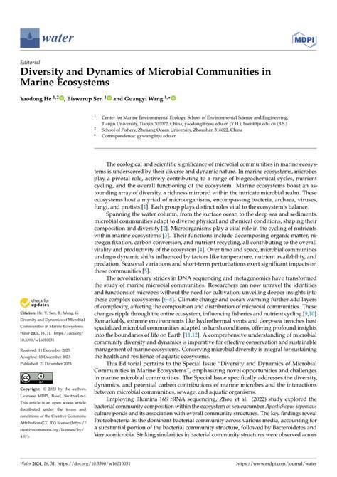 Diversity and Dynamics of Microbial Communities in Marine … - raincitystudios.com