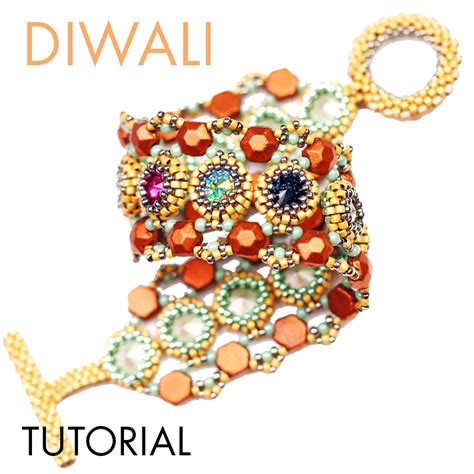 DIWALI bracelet beading tutorial - Beadingschool.com