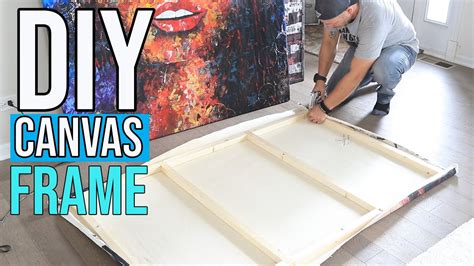 DIY . How to frame canvas painting - YouTube