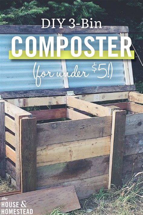 DIY 3 Bin Composter from Wood Pallets || Easy Tutorial - raincitystudios.com