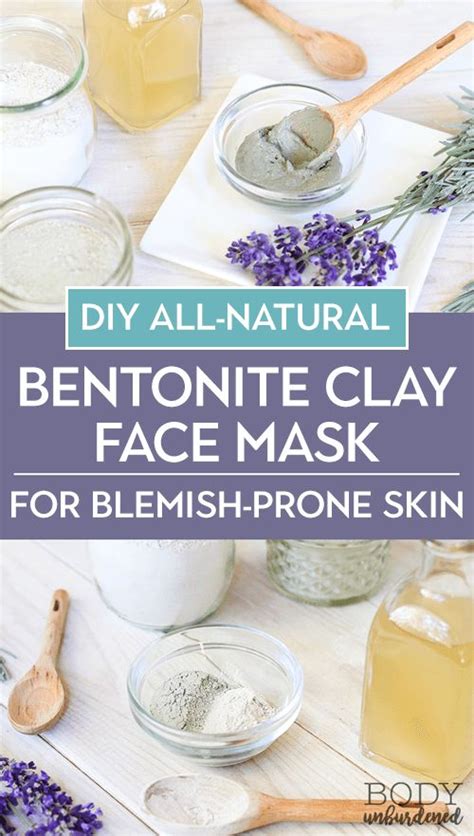 DIY All-Natural Bentonite Clay Face Mask for Acne