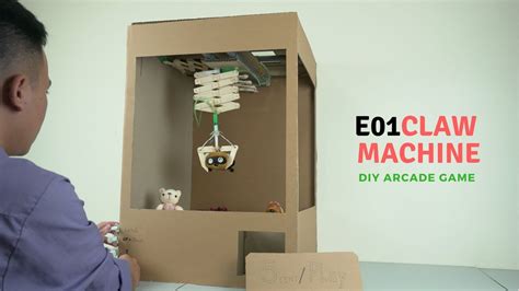 DIY Arcade Game Ep01 Make Claw Machine from Cardboard YouTube