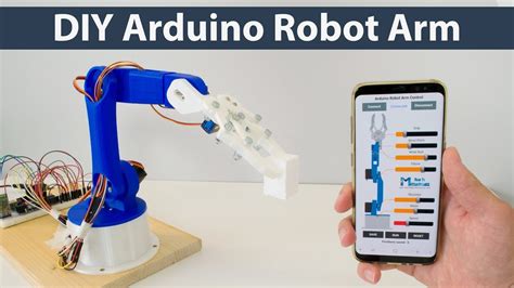 DIY Arduino Robot Arm with Smartphone Control YouTube