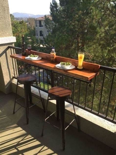 DIY Balcony Bar Top Small balcony design, Apartment patio