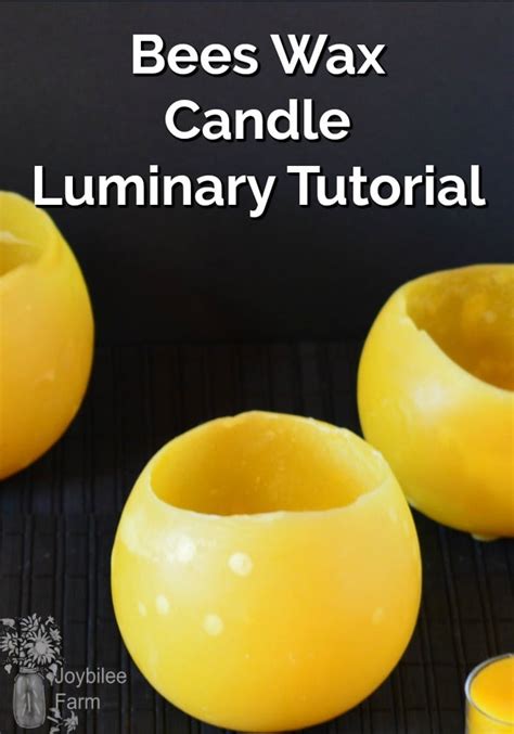 DIY Beeswax Candle Luminaries - Joybilee® Farm