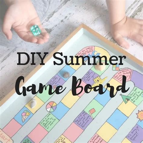 DIY Board Game For Summer Monkey and Mouse
