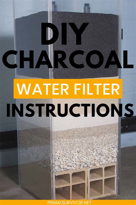 DIY Charcoal Water Filter Instructions - Primal Survivor - raincitystudios.com