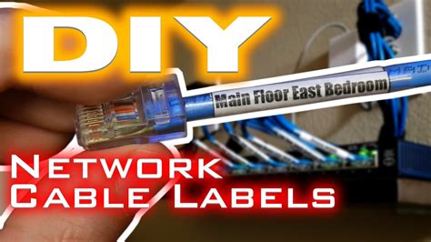 DIY Cable Labels Custom Design Your Own Network Cable Labels YouTube