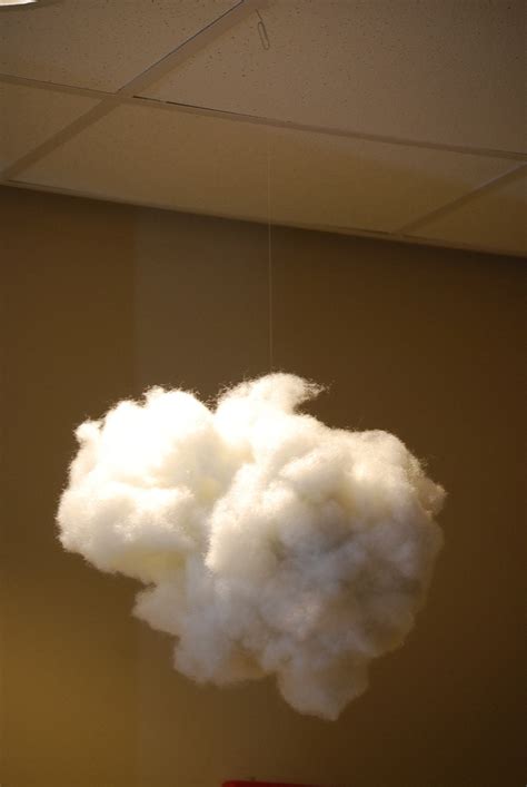 DIY Clouds Using Polyfill and Floral Wire