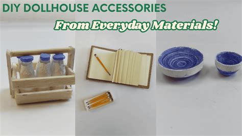 DIY Dollhouse Accessories Step by Step: Miniature Pencils, Wooden ... - muktibox.com