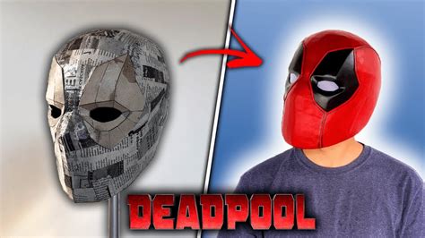 DIY Deadpool Cardboard Mask Tutorial TikTok.