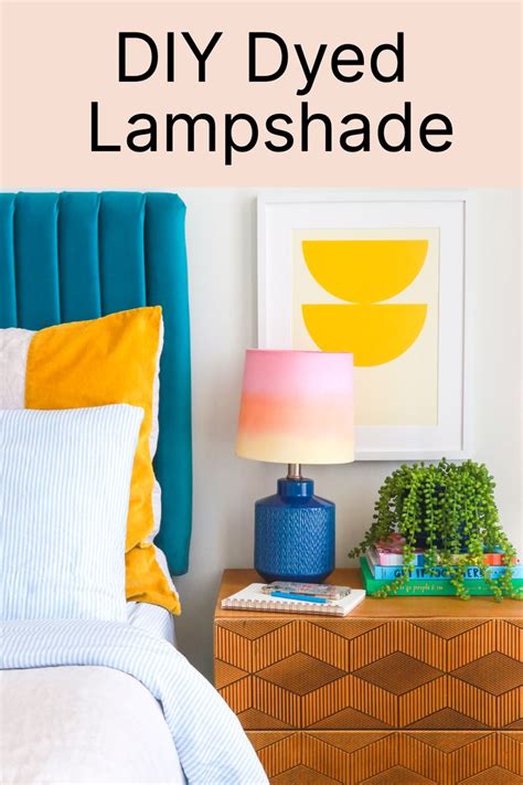 DIY Dyed Lampshade - The Crafted Life