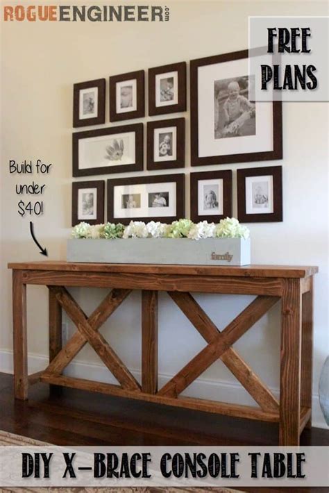 DIY Entryway Tables - Add More Space Storage To Your Home