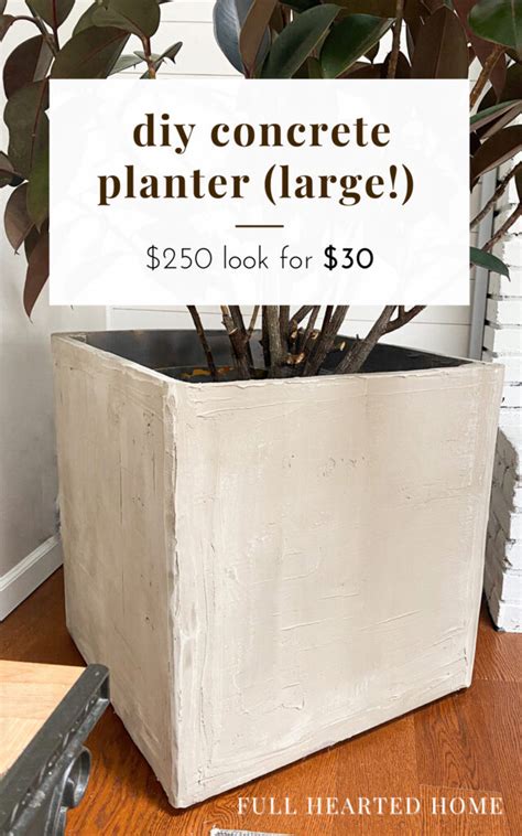 DIY Faux Concrete Planter - Easy DIY Tutorial with … - muktibox.com