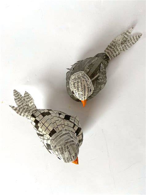 DIY Flying Birds with Newspaper - raincitystudios.com