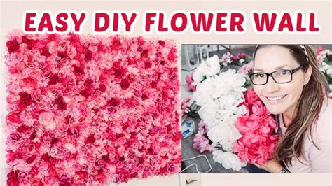 DIY FOAM BOARD FLOWER WALL DOLLAR TREE + WALMART - YouTube