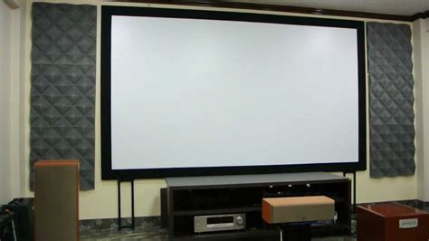 DIY Fix Projector Screen with Laminate Sheet Material Test YouTube