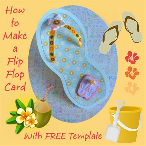 DIY Flip Flop Card Card Making Paper Crafts - YouTube