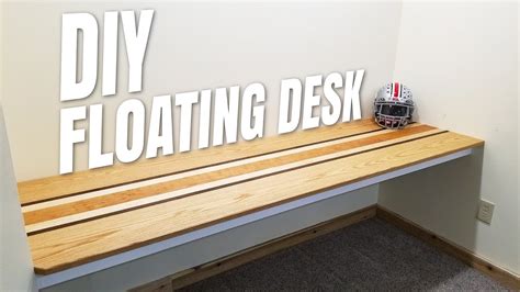 DIY Floating Desk with AWESOME Computer Cable Management! How to