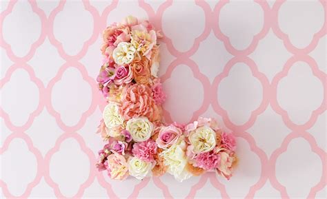 DIY Floral Letter Perfectly Pretty for Spring Project Nursery
