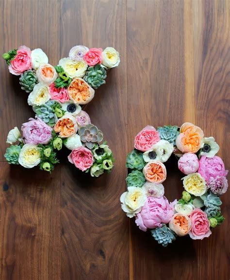 DIY Flower Letters! Art And Chic