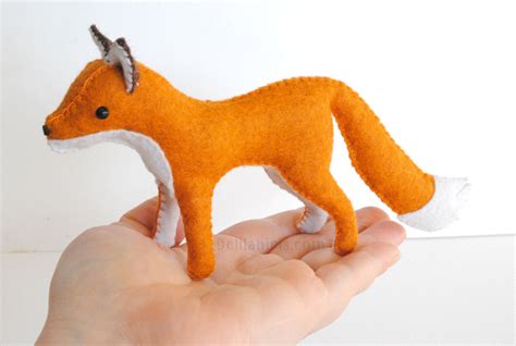 DIY Fox Sewing Tutorial PDF Felt Fox Pattern Instructions Sewing