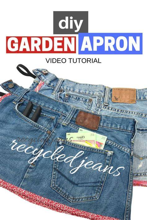 DIY Garden Apron / Made From Recycled Jeans / Quick and Simple Project - raincitystudios.com