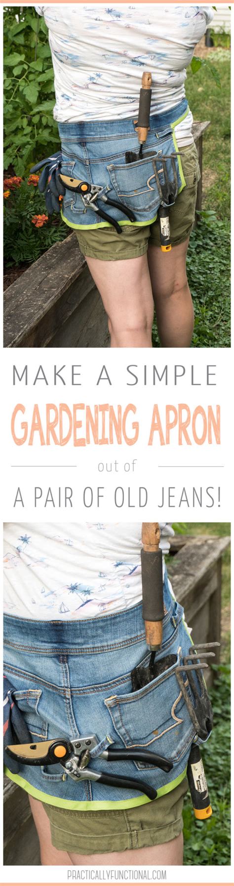 DIY Gardening Apron From Old Jeans - Practically … - raincitystudios.com