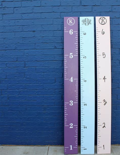 DIY Growth Chart Ruler AddOn Custom by LittleAcornsByRo on Etsy