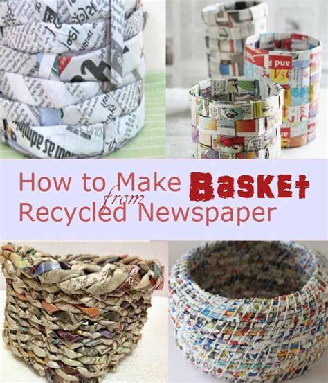 DIY How to Make a Basket from Recycled Newspaper - raincitystudios.com