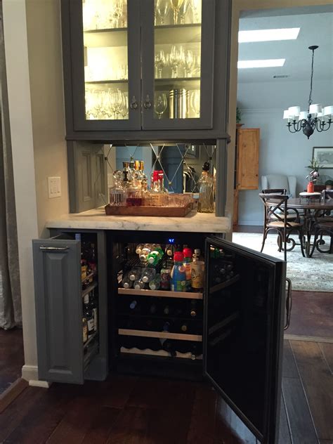 DIY Hidden Bar Cabinet Using Electric Lifting Columns