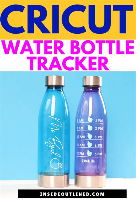 DIY Holographic Cricut Water Bottle Tracker